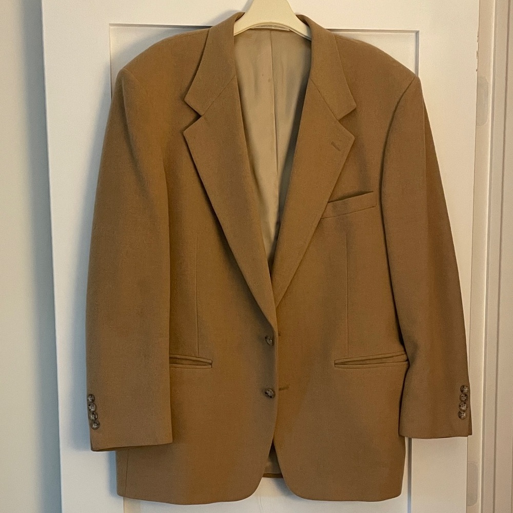 FLASH SALE! Elegant Tan Camel Hair Blazer - Picture 1 of 5